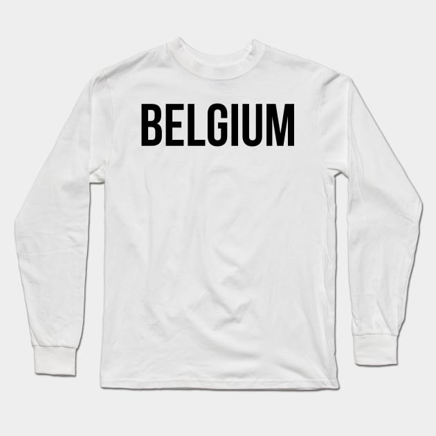 Belgium Long Sleeve T-Shirt by Classical